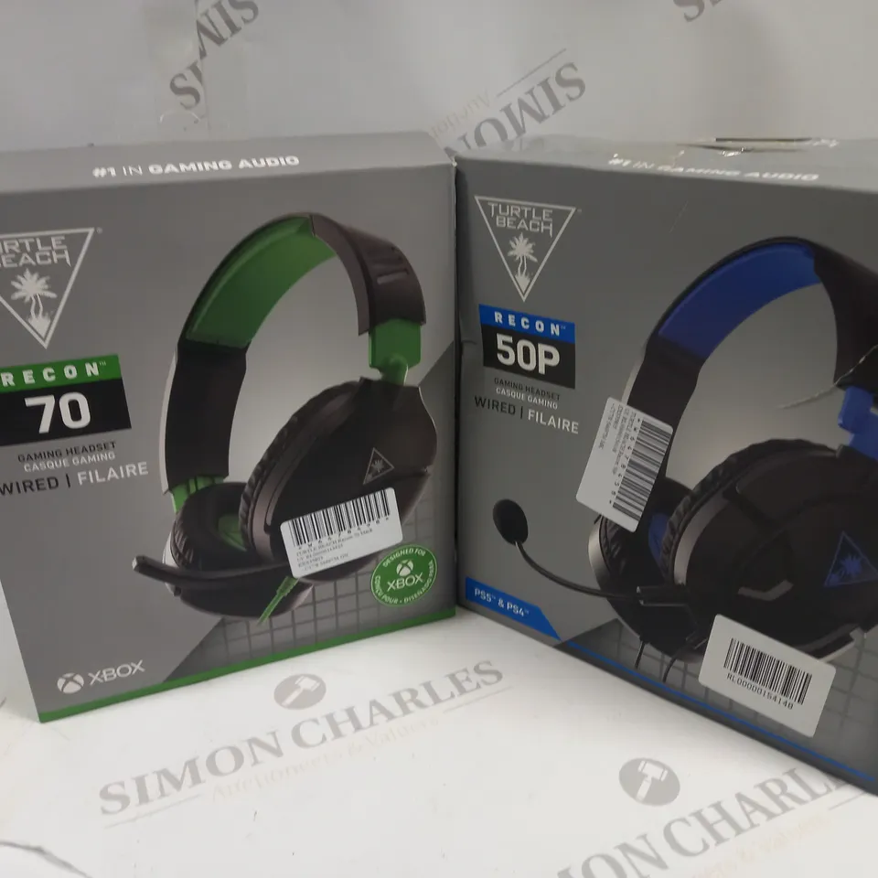 APPROXIMATELY 22 TURTLE BEACH HEADSETS TO INCLUDE RECON 70, RECON 50P, RECON 50X, ETC