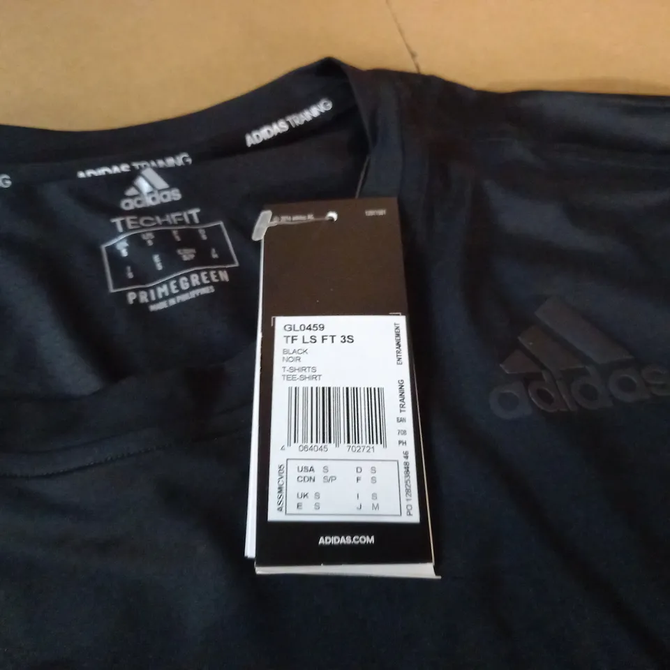ADIDAS TRAINING LONG SLEEVE TOP IN BLACK - UK S