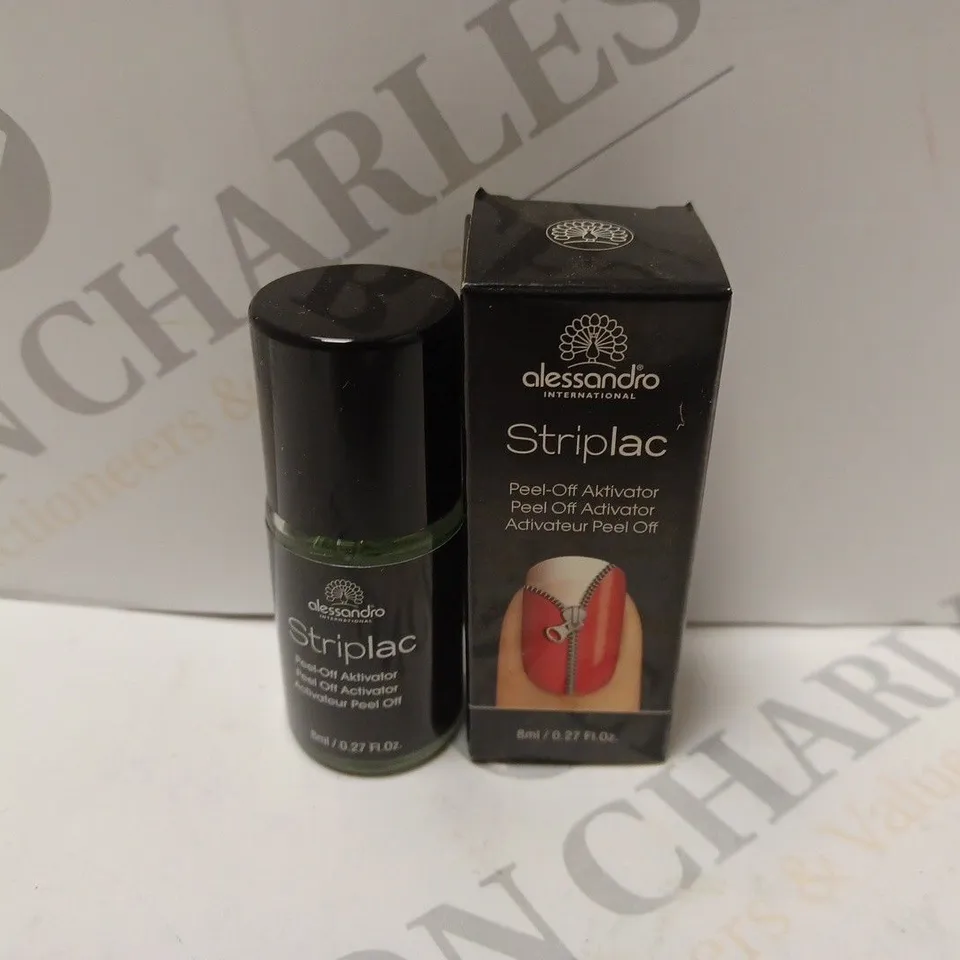 BOX OF APPROXIMATELY 15 X 8ML VIALS OF ALESSANDRO STRIPLAC PEEL-OFF ACTIVATOR