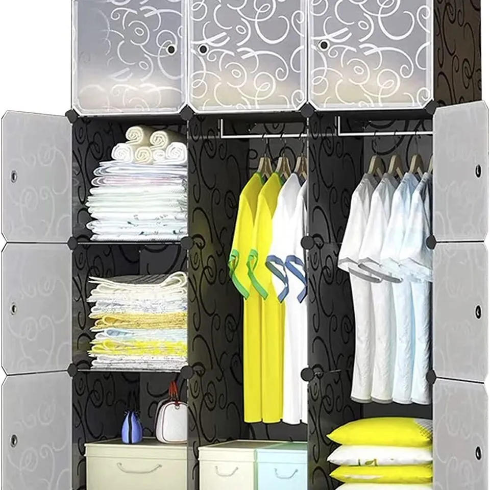 BOXED 12 DOOR WARDROBE 