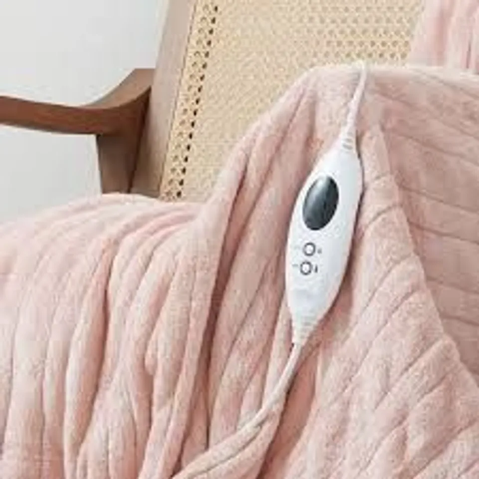 COZEE HOME FAUX FUR HEATED THROW