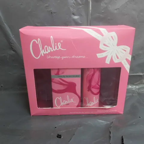BOX OF APPROX 8 CHARLIE PINK EDT 30ML + 75ML BODY SPRAY