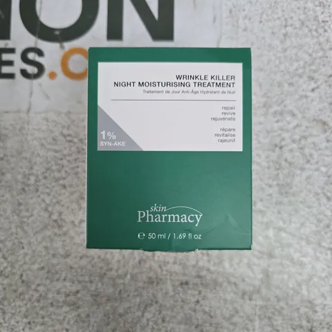 SKIN PHARMACY WRINKLE KILLER NIGHT MOISTURISING TREATMENT β 50 ML