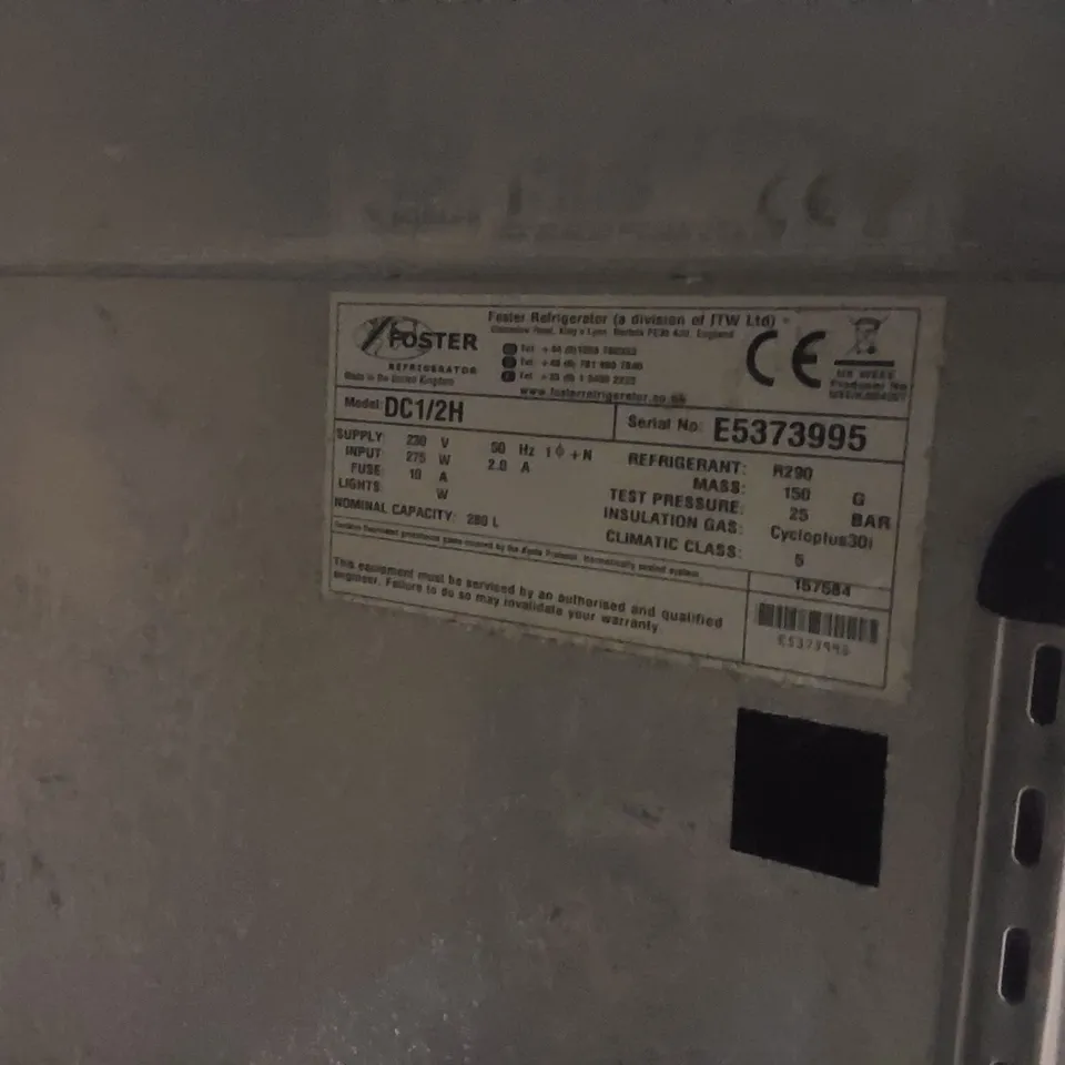 FOSTER ECO PRO G2 COMMERCIAL REFRIGERATOR WITH PREP COUNTER