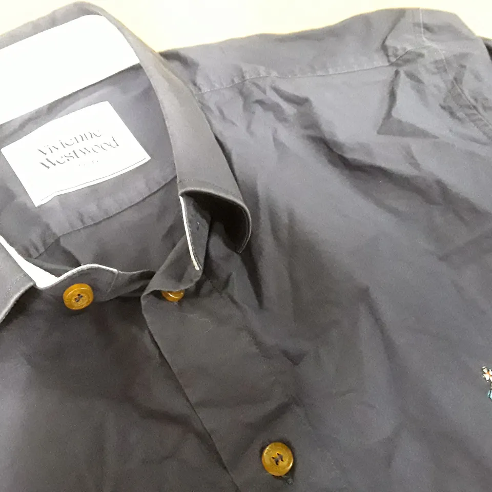 VIVIENNE WESTWOOD NAVY LONG SLEEVE SHIRT - SIZE UNSPECIFIED 