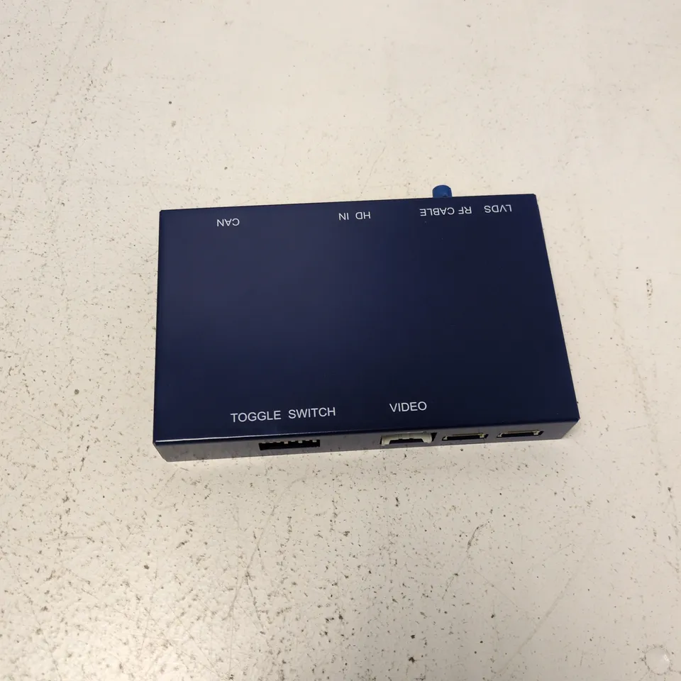 BLUE DIVICE WITH HDMI IN, LVDS, CAN, RF & VIDEO CONNECTORS