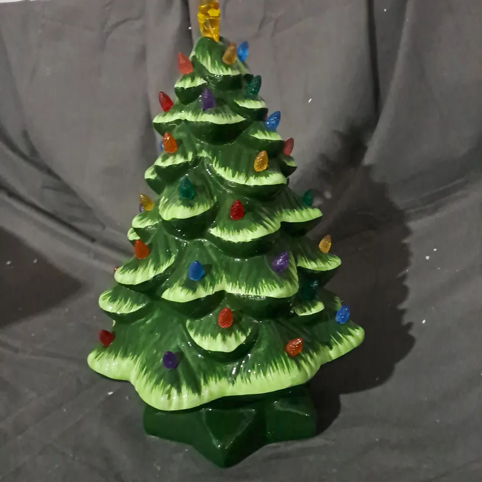 DECORATIVE FESTIVE LIGHT-UP TREE ORNAMENT