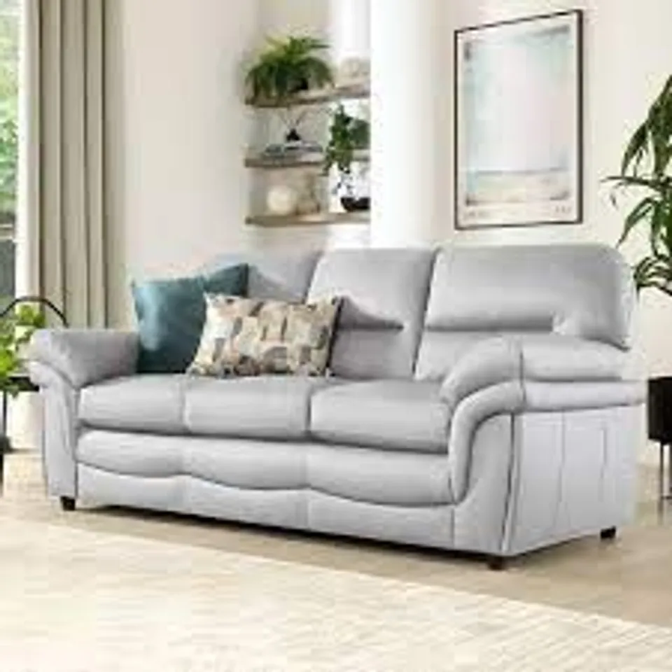 BOXED DESIGNER ANDERSON IVORY 3 SEATER SOFA 