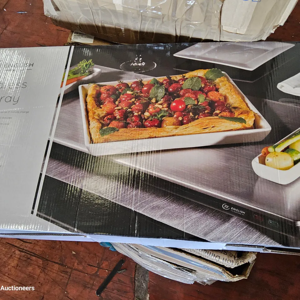 BOXED ENGLISH ELECTRIC CORDLESS LARGE HOT TRAY Model EE6030