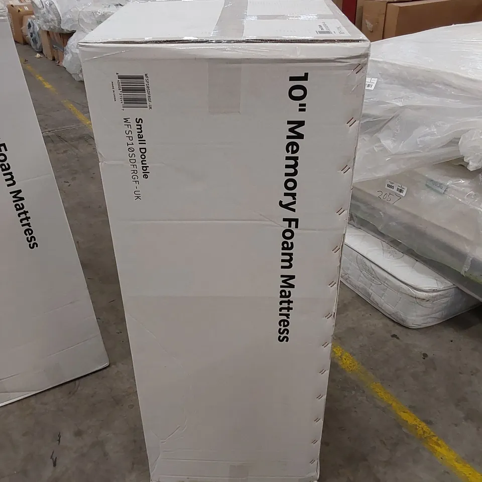BOXED 10" MEMORY FOAM 4FT SMALL DOUBLE MATTRESS 
