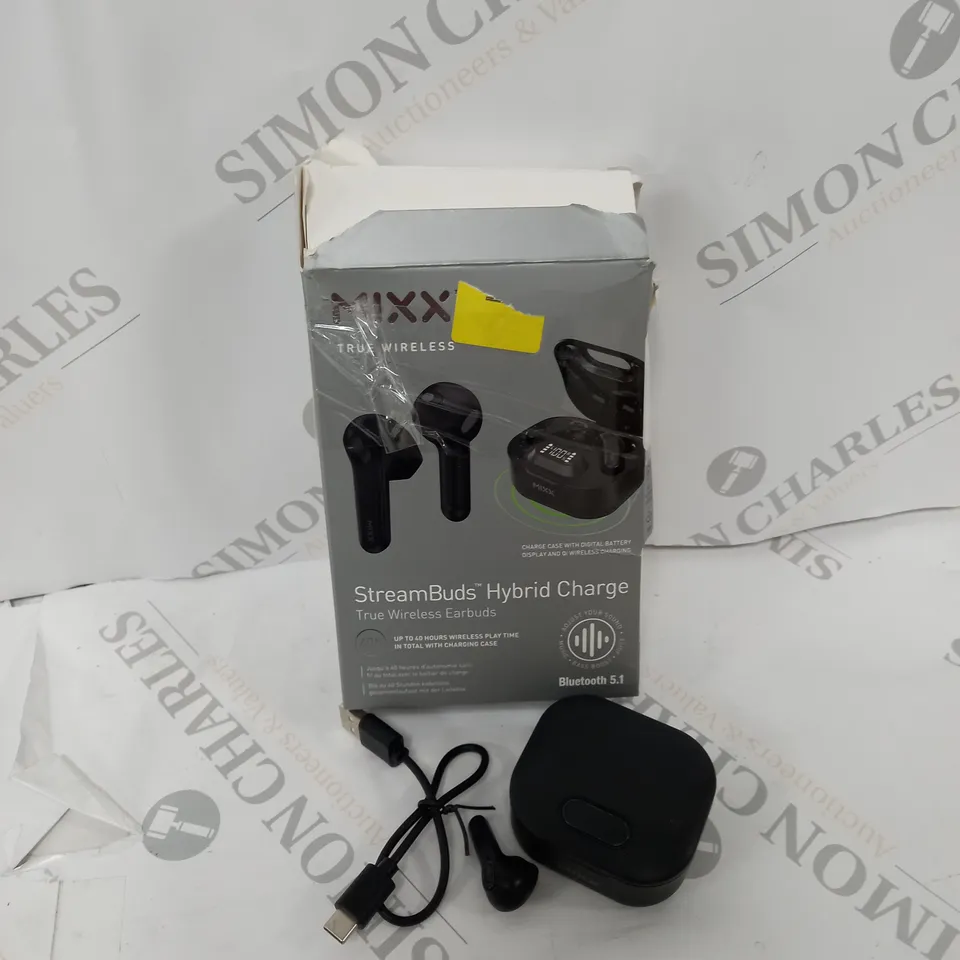 BOXED MIXX STREAMBUDS HYBRID CHARGE TRUE WIRELESS EARBUDS 
