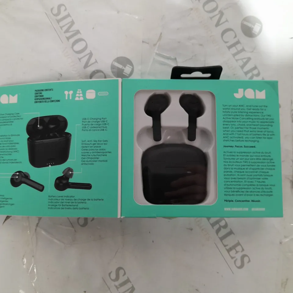 BOXED JAM TRUE WIRELESS ANC EARBUDS (HX-925-BK-WW)