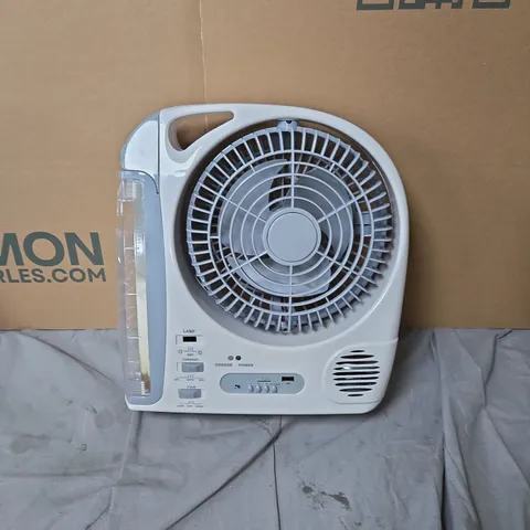 6 IN 1 WHITE PORTABLE DESK FAN