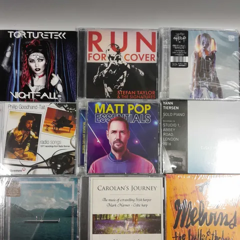APPROXIMATELY 30 ASSORTED CD ALBUMS/SINGLES TO INCLUDE MATT POP, RUN FOR COVER, CAROLAN'S JOURNEY ETC