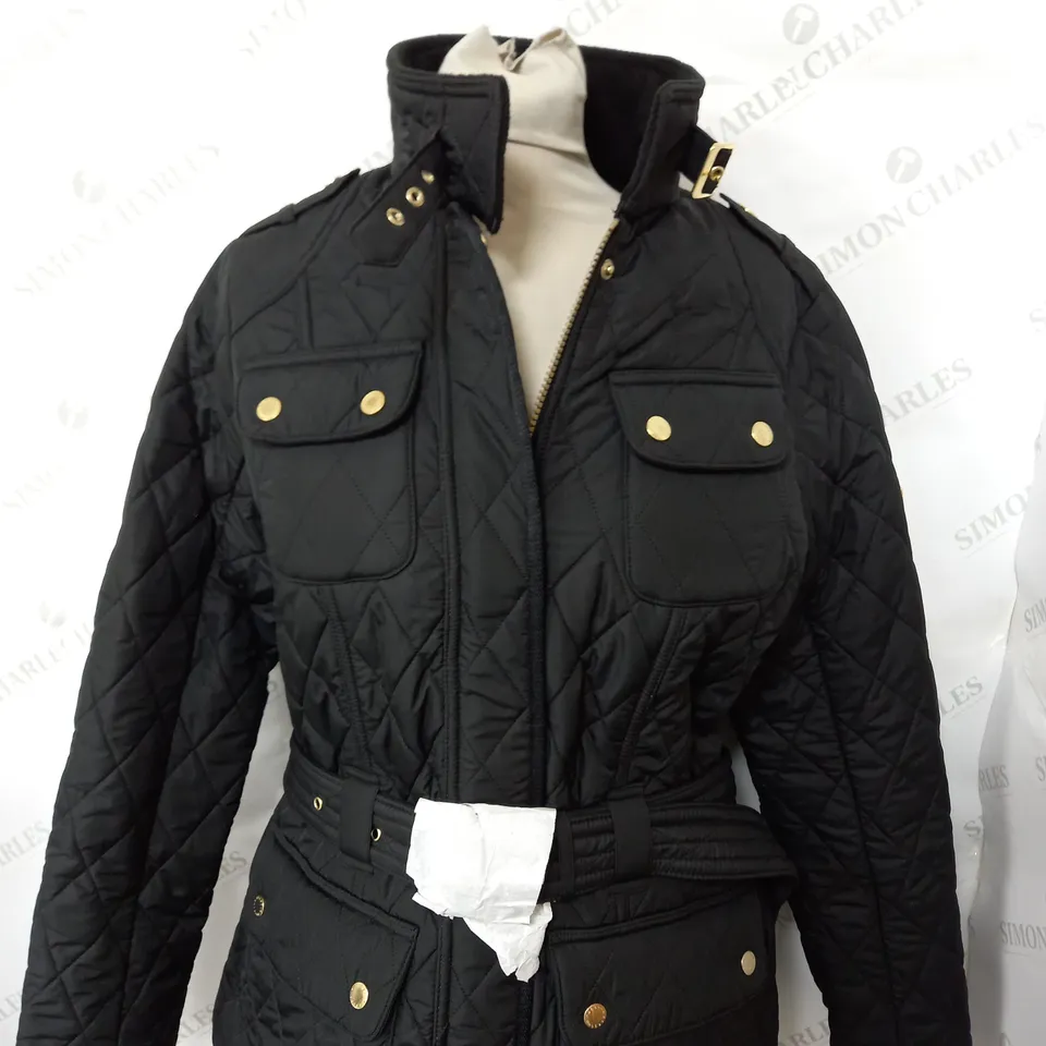 BARBOUR INTERNATIONAL MONACO QULIT COAT SIZE 12