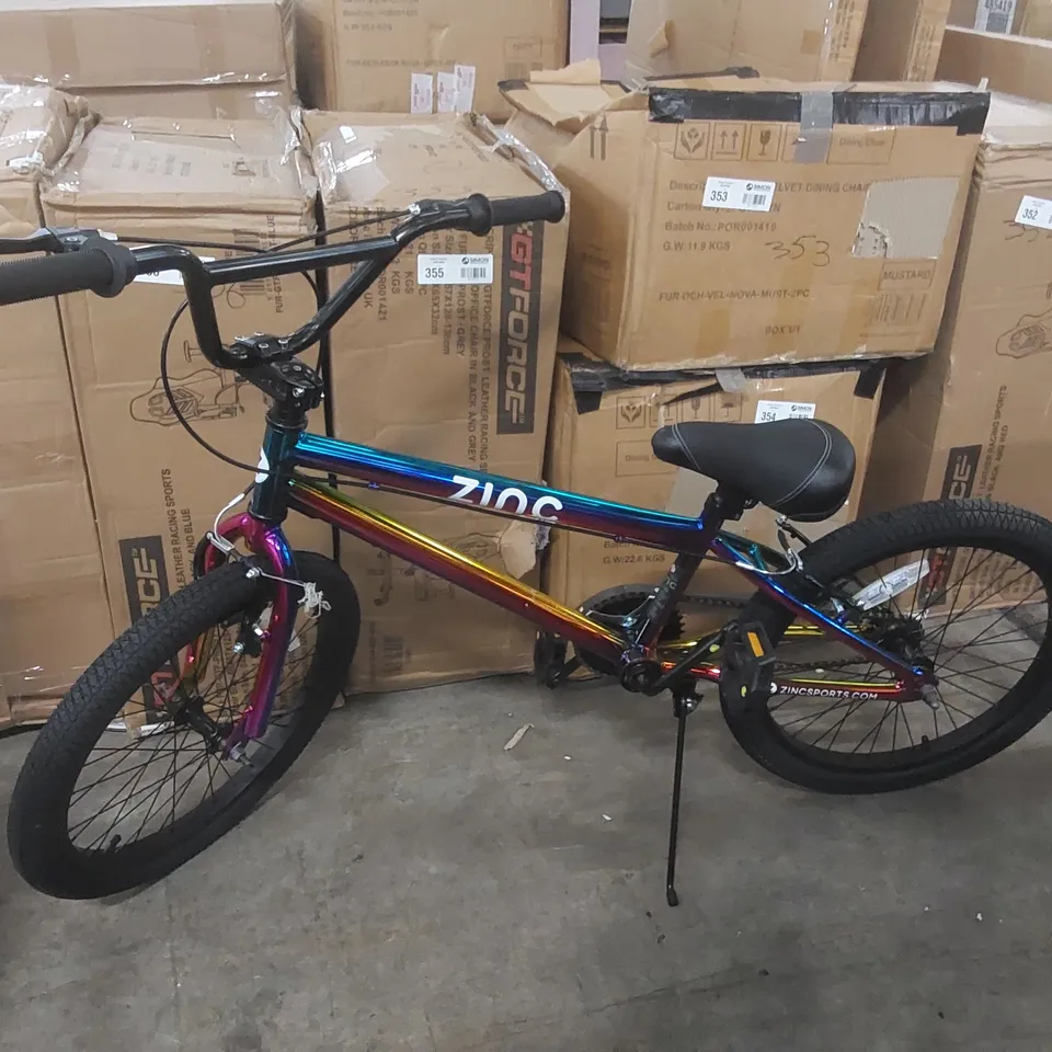 ZINC 20 INCH BMX BIKE NEOCHROME - COLLECTION ONLY