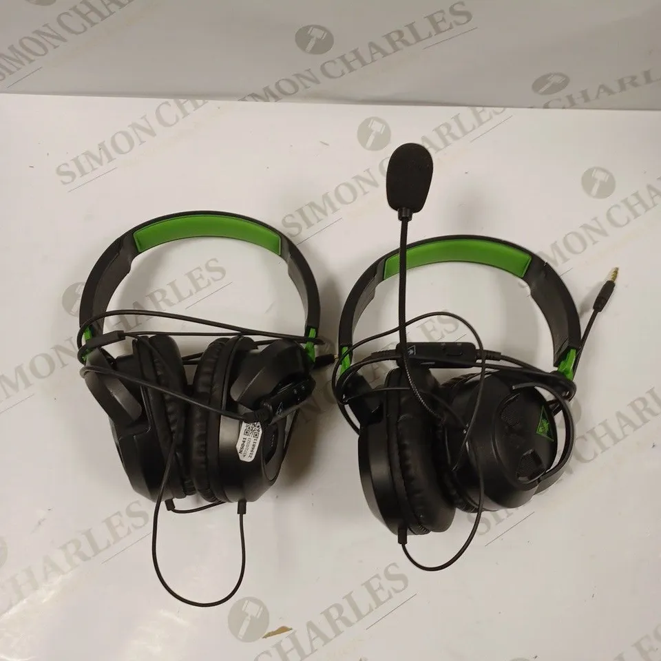 LOT OF 2 TURTLE BEACH GAMING HEADSETS - XBOX 