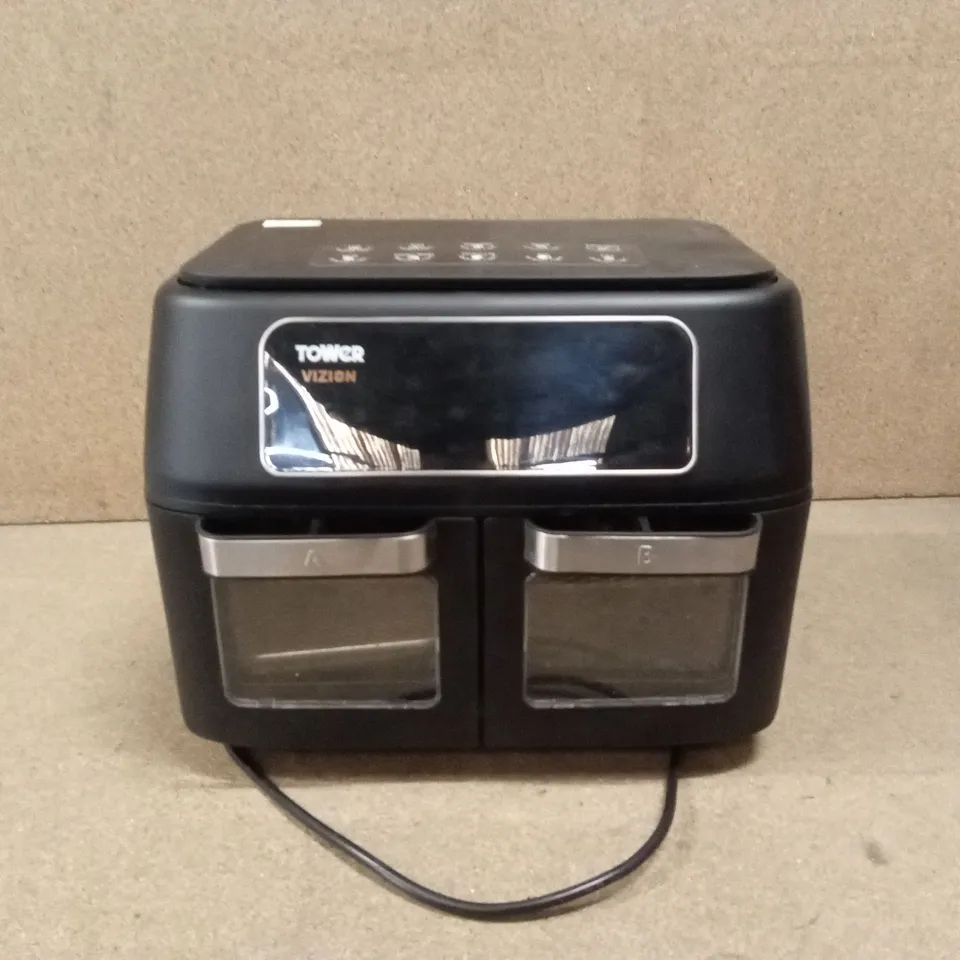 BOXED TOWER T17102 VORTX VIZION 11L DUAL AIR FRYER OVEN