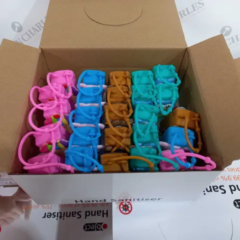 BOX OF APPROXIMATELY 8 KIDS OBJECT HAND SANITISER PACKS (25 PER PACKS )