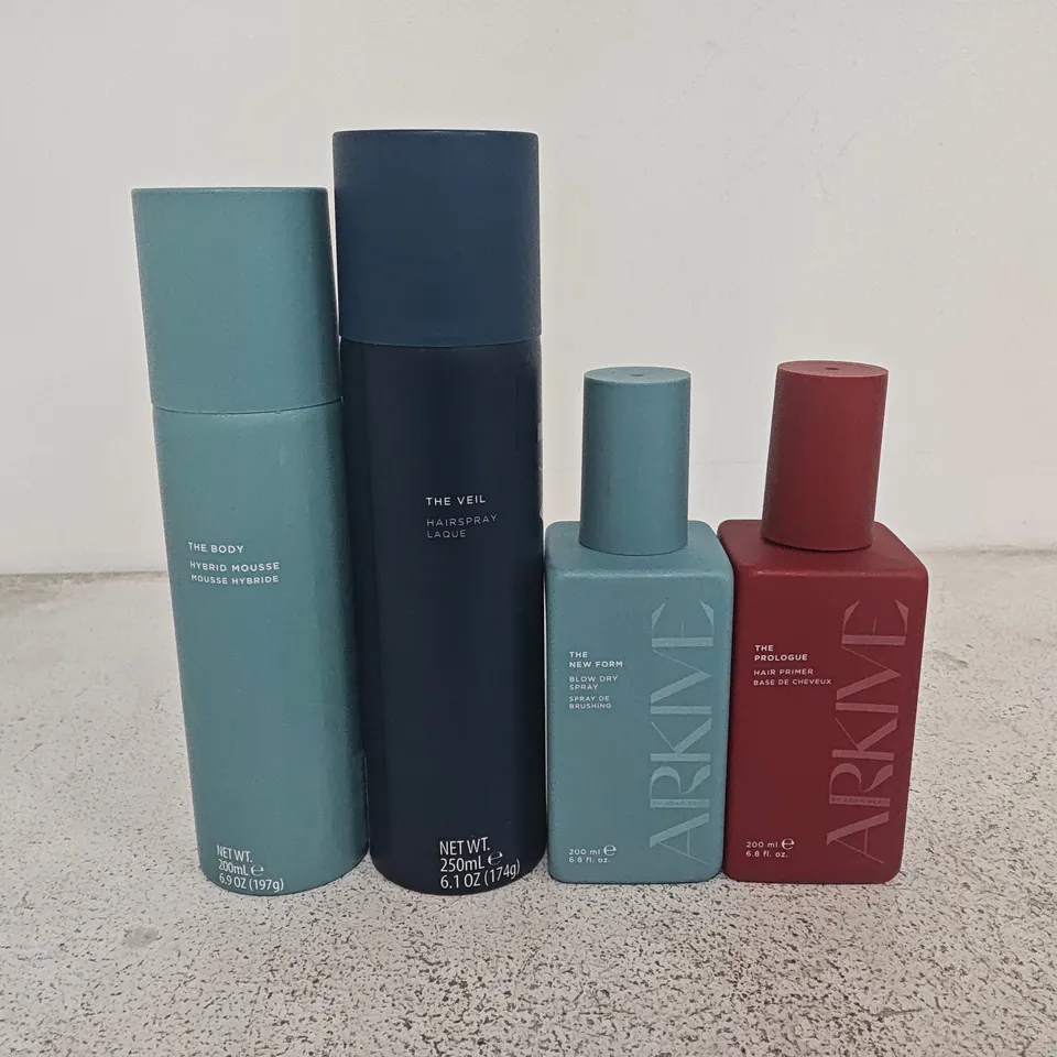 LOT OF 4 UNPACKAGED ARKIVE 4-PIECE ULTIMATE BLOW DRY SETS 