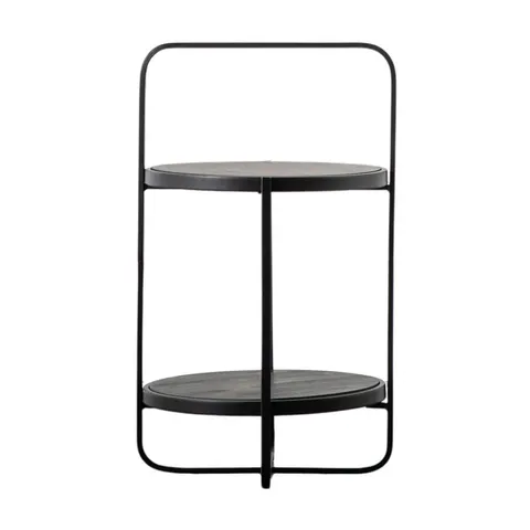 BOXED DUNLEY SIDE TABLE IN BLACK - 1OF1