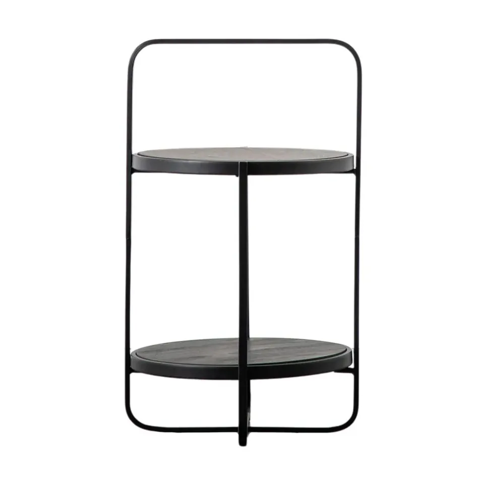 BOXED DUNLEY SIDE TABLE IN BLACK - 1OF1