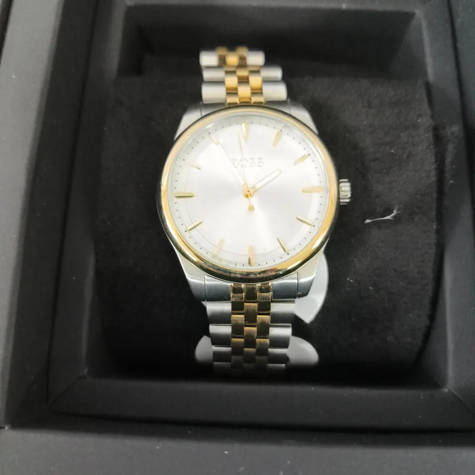 BOSS LADIES GRACEFUL TWO TONE STAINLESS STEEL WATCH