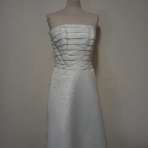 ROSETTA NICOLINI WHITE WEDDING DRESS - SIZE 14