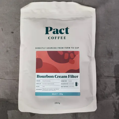 PACT COFFEE - BOURBON CREAM FILTER COARSE GROUND COFFEE