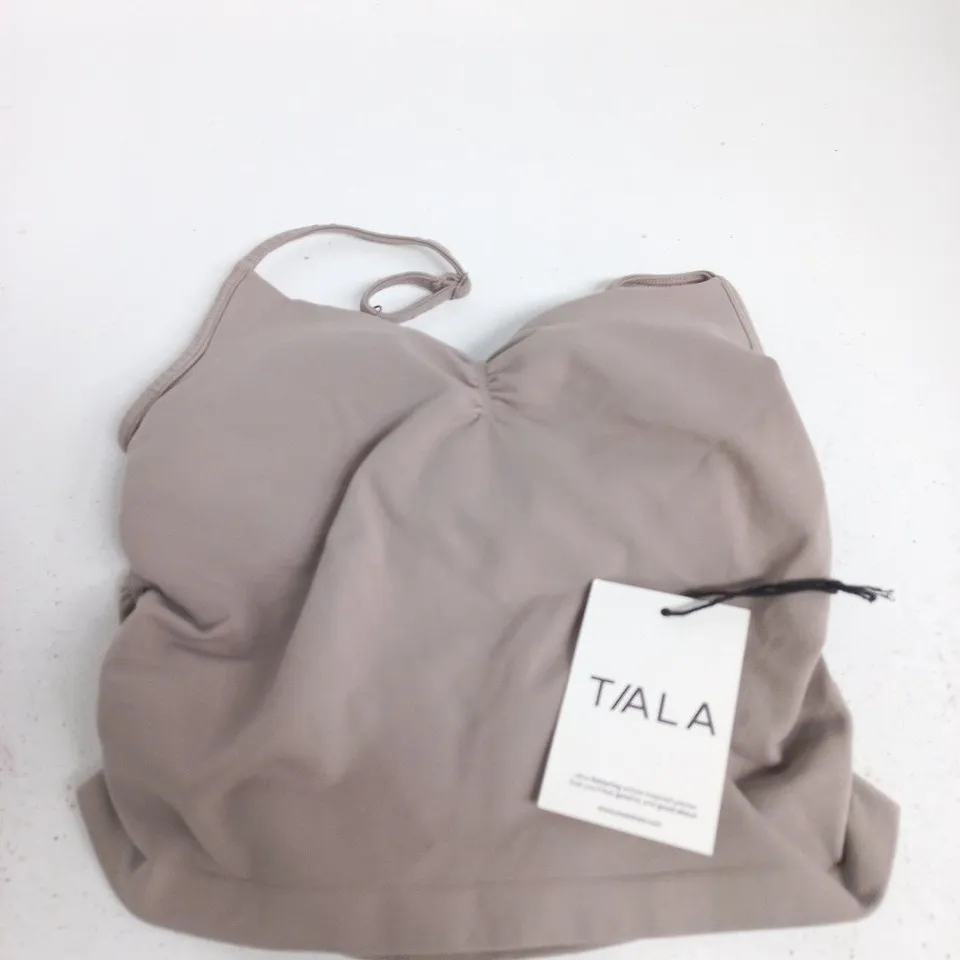 TALA SCULPT SEAMLESS RUCHED VEST – PEBBLE - S