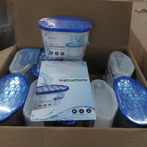 BOX OF APPROXIMATELY 10x STERLIX INTERIOR DEHUMIDIFIERS