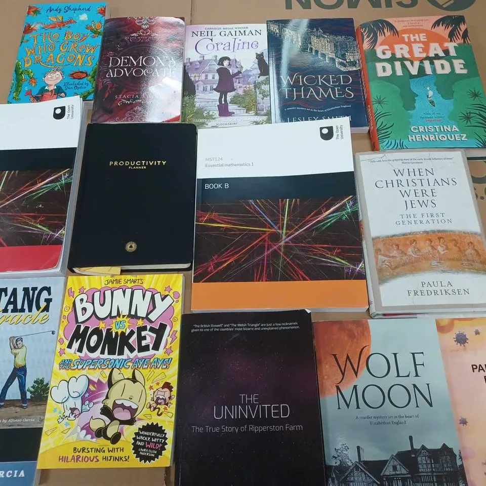 LARGE QUANTITY OF ASSORTED BOOK TO INCLUDE FICTION & NON FICTION - COLLECTION ONLY