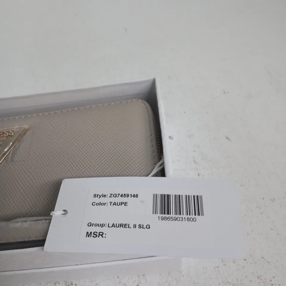 GUESS LAUREL II SLG PURSE – TAUPE LEATHER