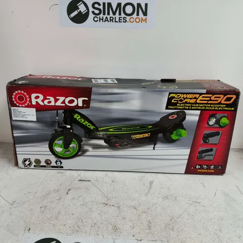 BOXED RAZOR POWERCORE E90 SCOOTER GREEN - COLLECTION ONLY