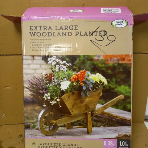 SMART GARDEN EXTRA LARGE WHEELBARROW PLANTER - TAN