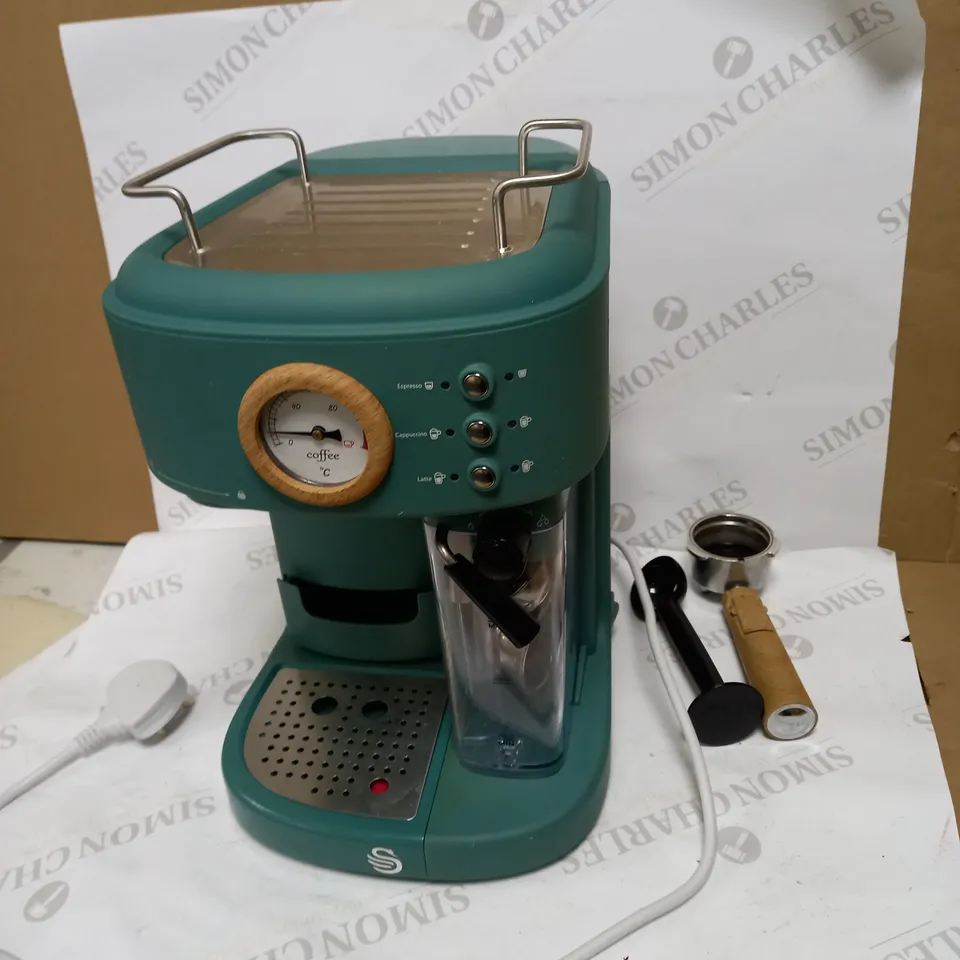 SWAN NORDIC ONE TOUCH ESPRESSO MACHINE - PINE GREEN