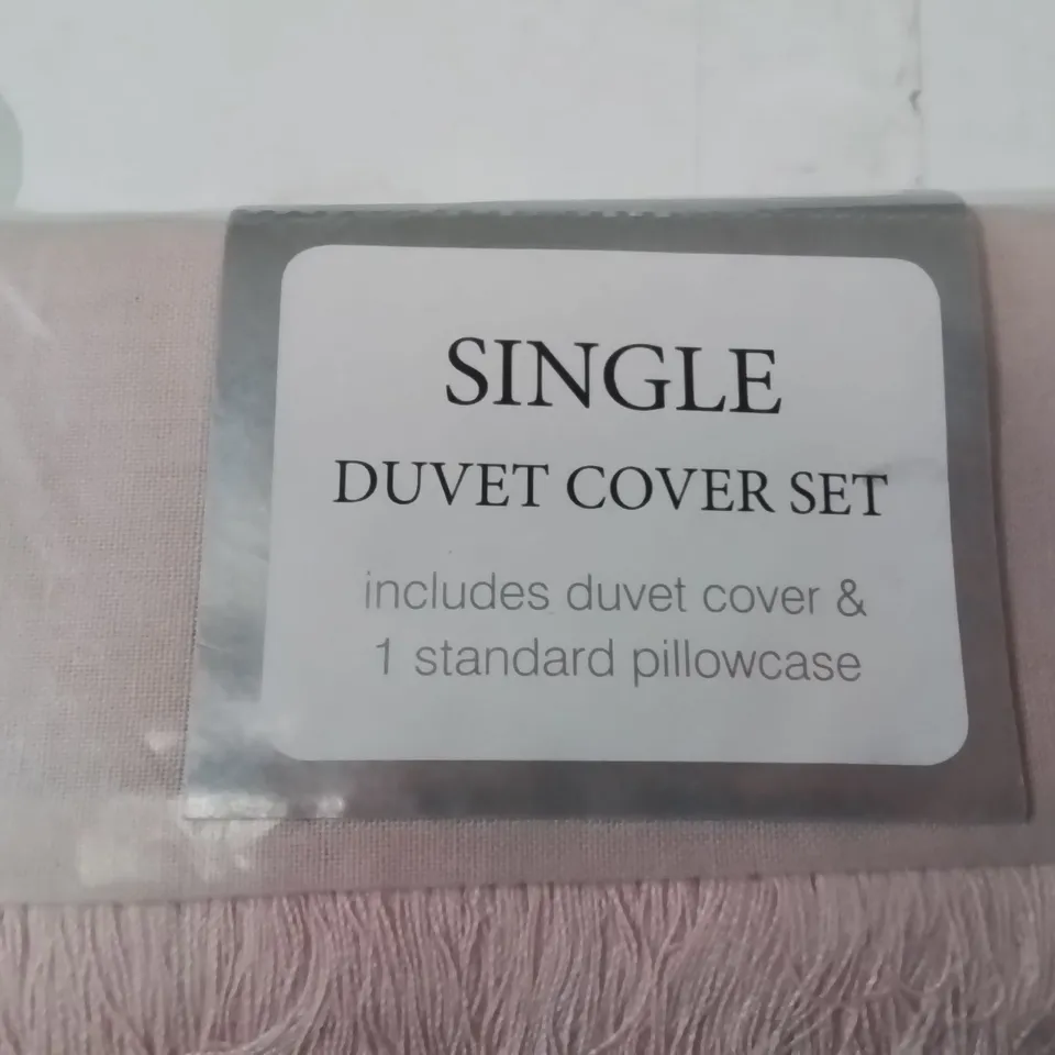 BAGGED SERENE SLEEP IN SERENITY SINGLE DUVET COVER SET IN PINK