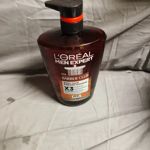 L'OREAL MEN EXPERT BARBER CLUB BODY, HAIR & BEARD WASH - PUMP BOTTLE, XXXL