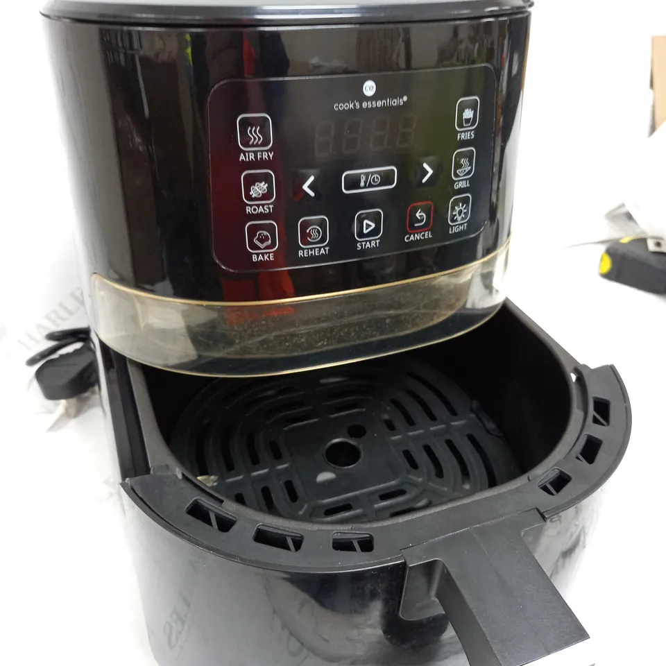 COOK'S ESSENTIALS 4L AIR FRYER IN BLACK