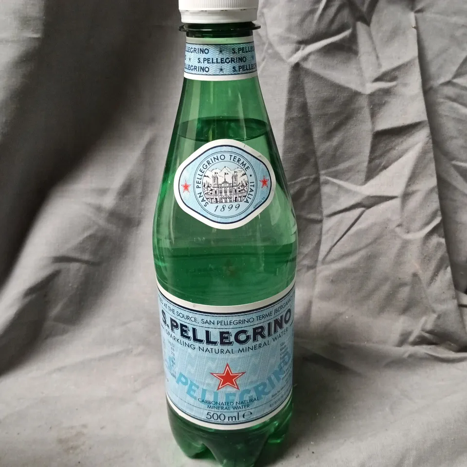 10X SAN PELLEGRINO SPARKLING NATURAL MINERAL WATER 500ML – ASSORTED BOTTLES (WHOLESALE LOT)