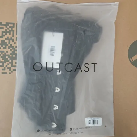 BAGGED OUTCAST LUBELA CORSET TOP IN BLACK SIZE SMALL