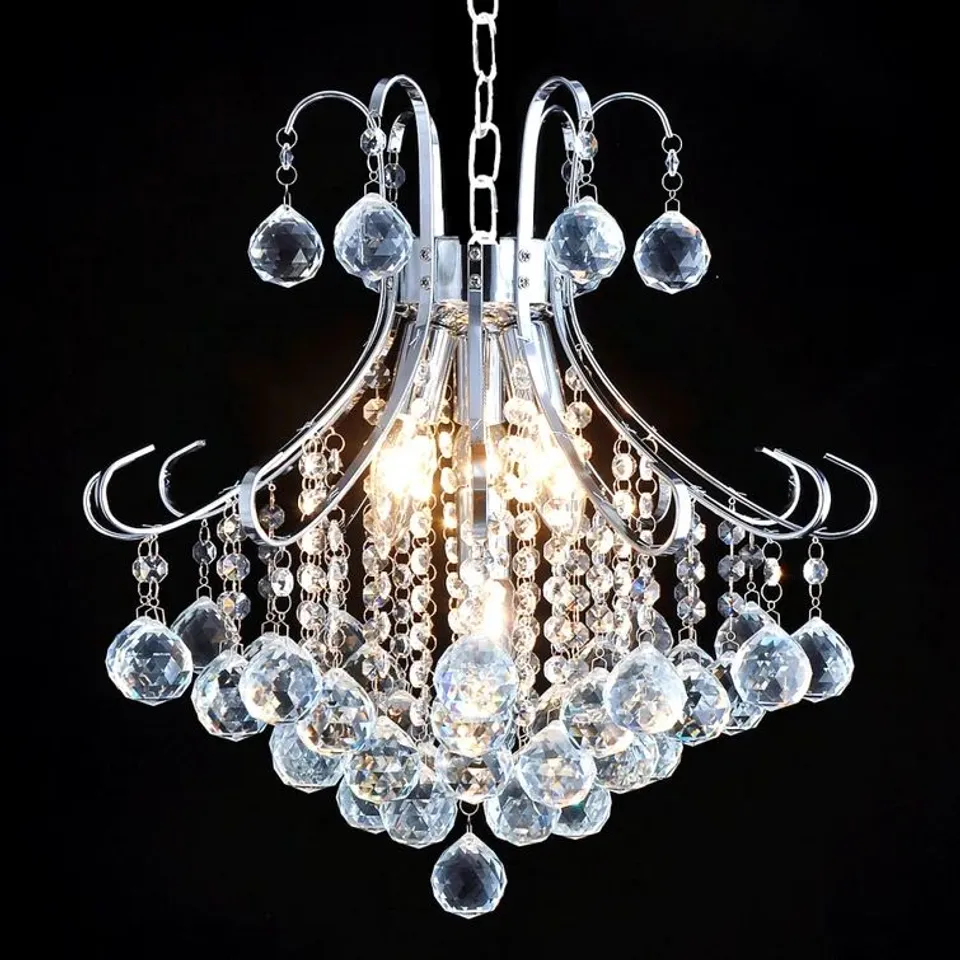 BOXED ALTON 3-LIGHT CRYSTAL CHANDELIER (1 BOX)