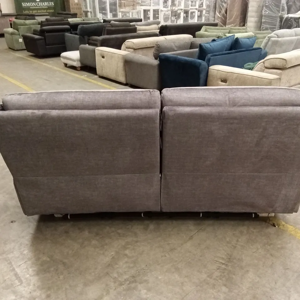 IVANA 3 SEATER FABRIC POWER RECLINER SOFA WITH USB CHARGING AND STORAGE RRP £1199