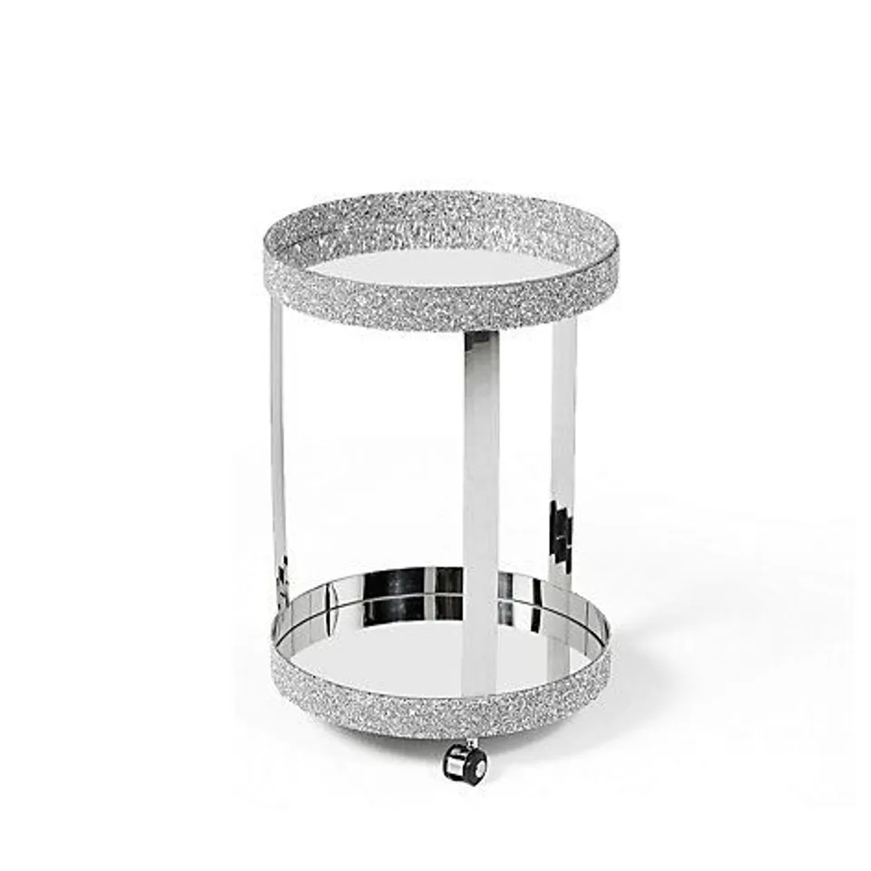 BOXED JM CRYSTAL BAR CART