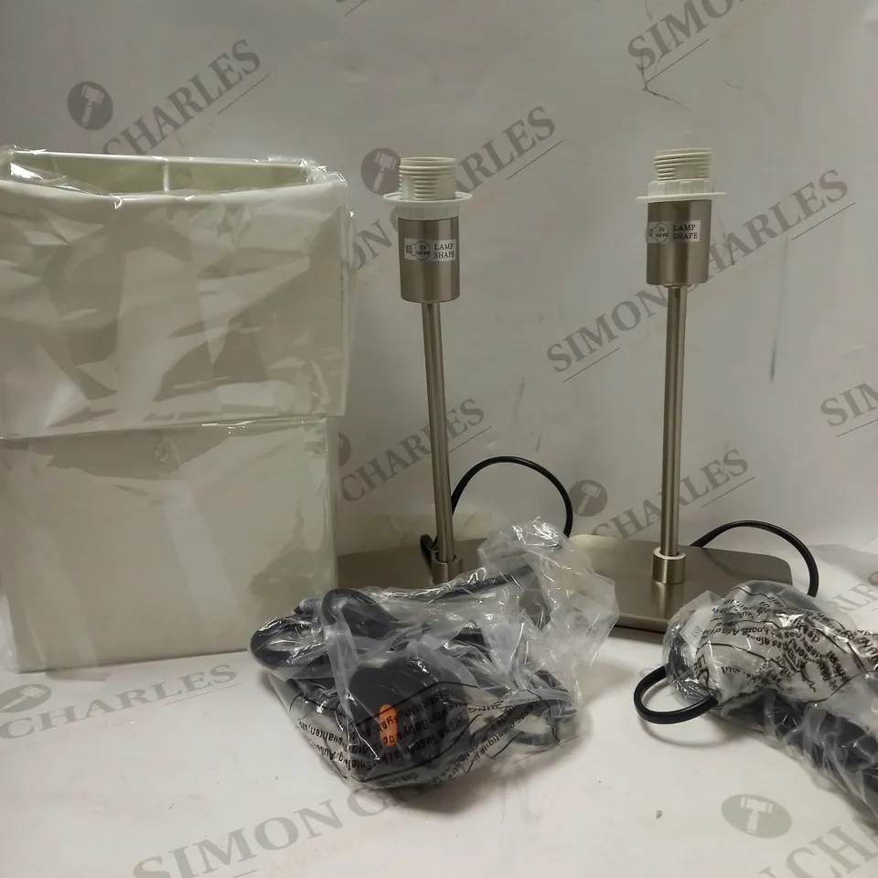 JOHN LEWIS RUBY SET OF TABLE LAMPS