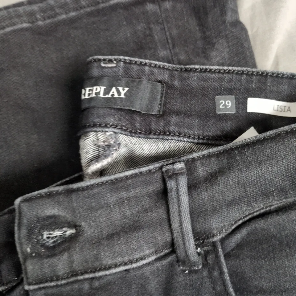 REPLAY JEANS – MEN'S DARK DENIM, WAIST 29