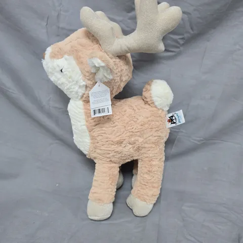 PLUSH MOOSE SOFT TOY WITH ANTLERS