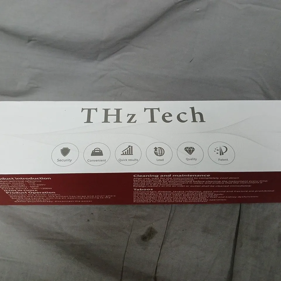 THZ TECH HANDHELD DEVICE – BOXED