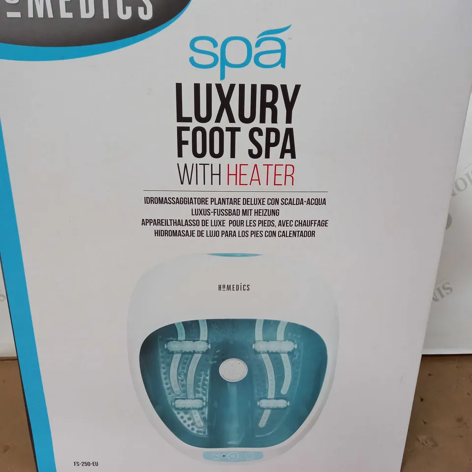 BOXED HOMEDICS SPA LUXURY FOOT SPA WITH HEATER