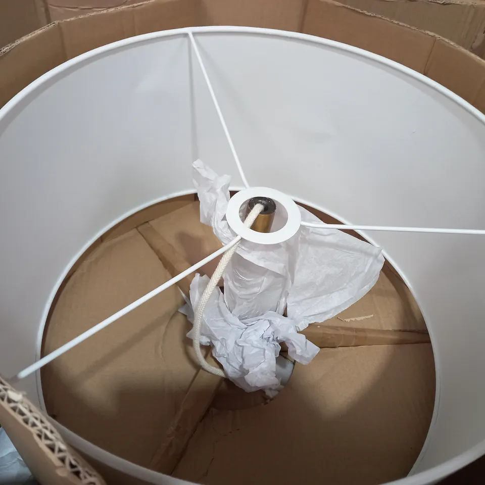 JOHN LEWIS SPINDLE WOOD FLOOR LAMP